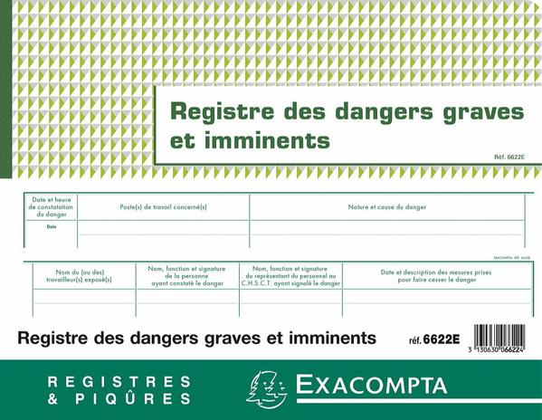 Registre des dangers graves et imminents